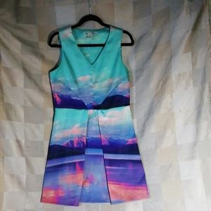 Yumi Mountain Print dress US size 8/10